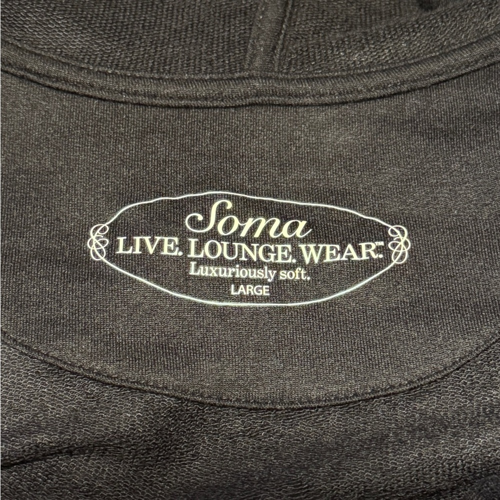 Soma Hoodie Sharkbite Lounge Dress Size L Mandala Paisley Print - Picture 5 of 8